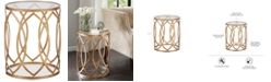 Furniture Amir Metal Eyelet Accent Table